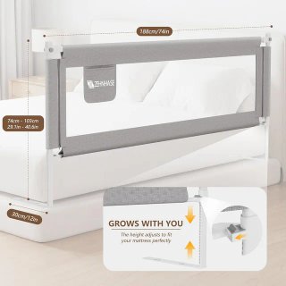 Barandilla de Cama 188cm/74in Ajustable