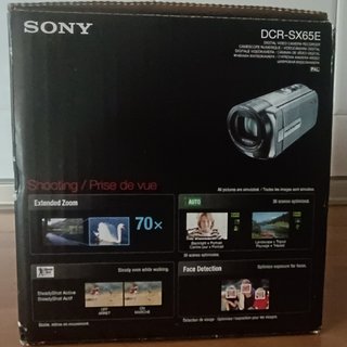 Sony Handycam DCR-SX65E Roja + Caja + Tarjeta 8GB