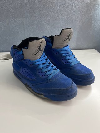 Zapatillas Jordan 5 Retro Blue Suede