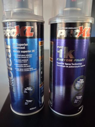 Spray ProXL 1K cores para automovel e verniz 2k