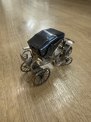 Figura Coche de Caballos en Plata 925