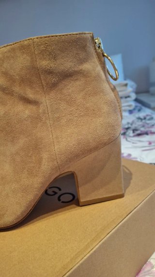 Botines Beige Tacón
