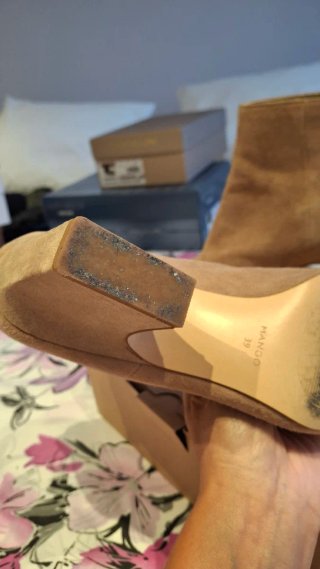 Botines Beige Tacón