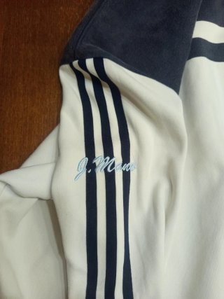 Sudadera Adidas Retro Azul y Blanca Talla L