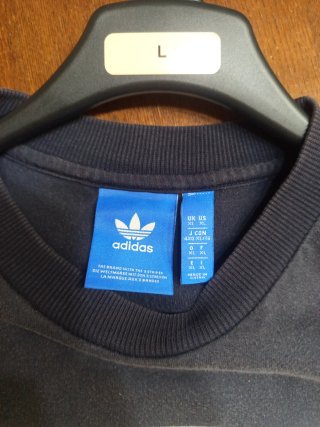 Sudadera Adidas Retro Azul y Blanca Talla L