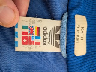 Chaqueta Adidas azul cuello alto