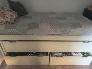 Cama Nido Blanca de Madera