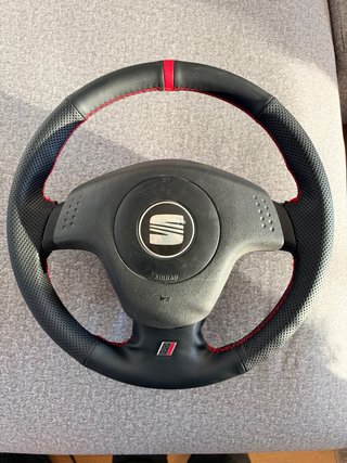 Volante Seat Ibiza Cupra 6L Negro/Rojo