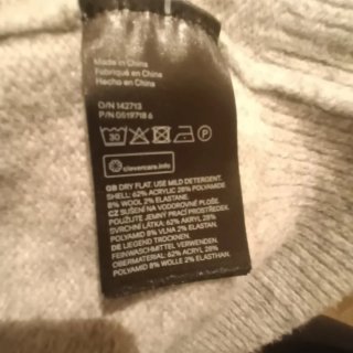 Chaqueta larga de punto gris