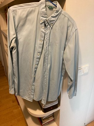 Camisa Benetton azul mujer