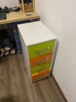 Cajonera de Escritorio con 4 Cajones