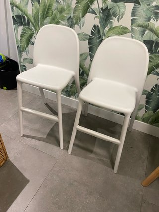 2 Sillas Altas Ikea Blancas