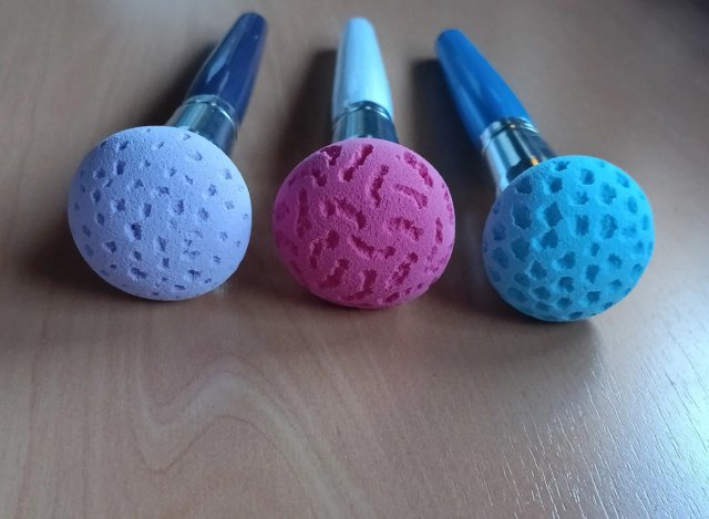 Set 4 esponjas de moteado para Reborn