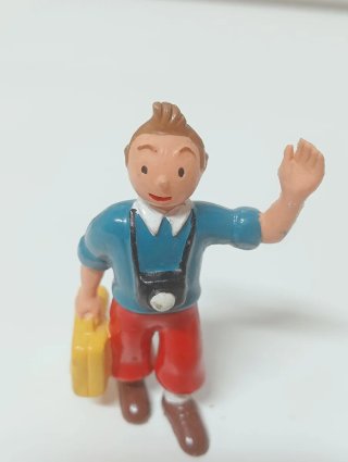 Figuras Tintín Capitán Haddock y Dupont.