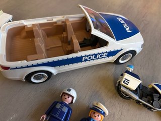 Playmobil Coche y Moto Policía