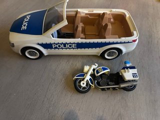 Playmobil Coche y Moto Policía