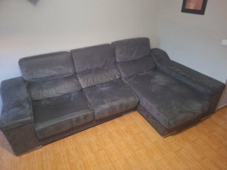 Sofá Rinconera con Chaiselongue Gris