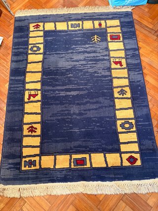 Alfombra con Motivos Geométricos