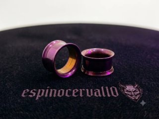 Dilataciones Acero Quirúrgico 16mm purple rosca