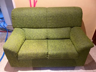 Sofá Cama Verde Tela RECOGER