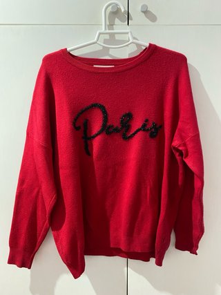 Jersey Rojo con Inscripción Paris