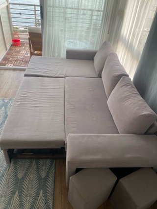 Sofá Cama Reversible Gris
