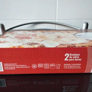 2 Bandejas de Vidrio para Horno Arpyol