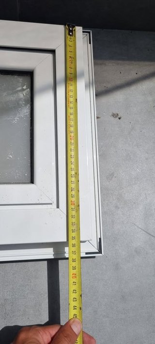 Ventana de Aluminio Blanca (Nueva)