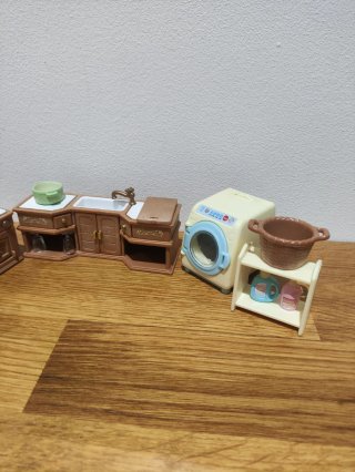Cocina Sylvanian Families + Lavadora