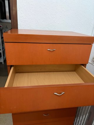 Cajonera Alta de Madera con 7 Cajones