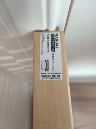 Cabecero IKEA MANDAL abedul macizo 240 cm
