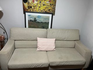 SE REGALAN !! Sofá de dos y tres plazas beige