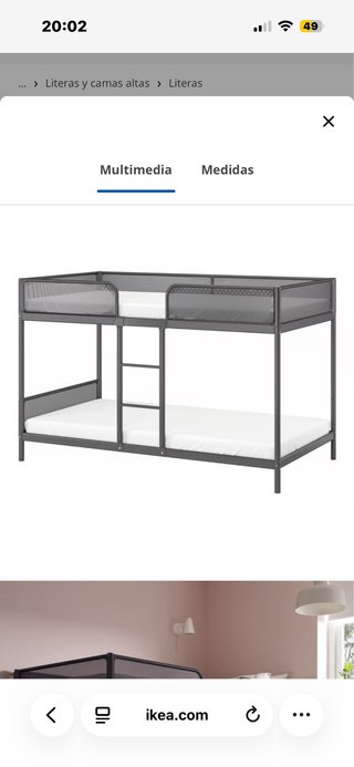 Litera IKEA Gris