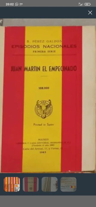 Libro Galdos Juan Martín Empecinado