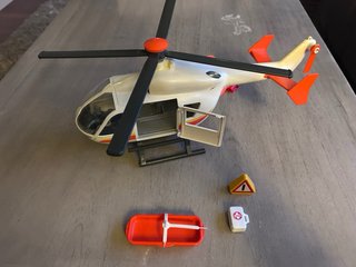 Helicóptero Playmobil de Rescate