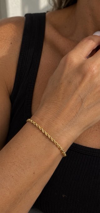 Conjunto Colar e Pulseira Aço Inox Malha Torcida