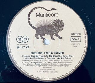 Emerson, Lake & Palmer Triple LP