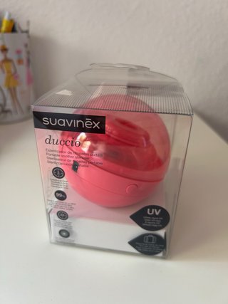 Esterilizador Suavinex Duccio Portátil UV Rosa
