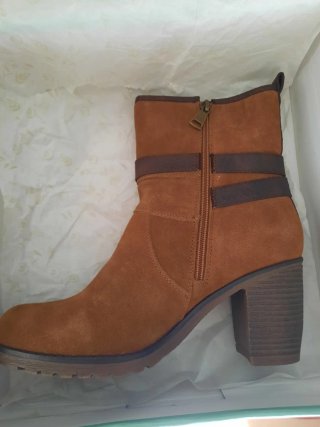 Botines tacón Chika10 cuero T.39 NUEVOS