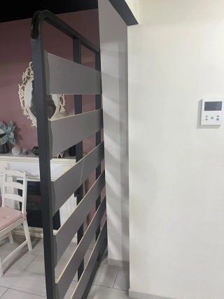 Somier Cama Matrimonio Negro/Gris
