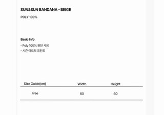 BTS Arirang Bandana Sun&Sun de Freemario, Corea
