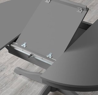 Mesa comedor extensible negra