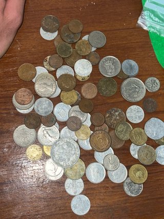 Lote monedas antiguas francesas y españolas