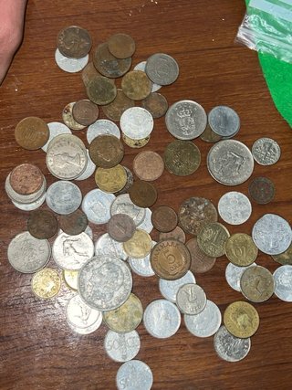 Lote monedas antiguas francesas y españolas