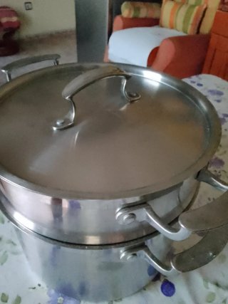 Olla Vaporera de Acero Inoxidable 8 Litros