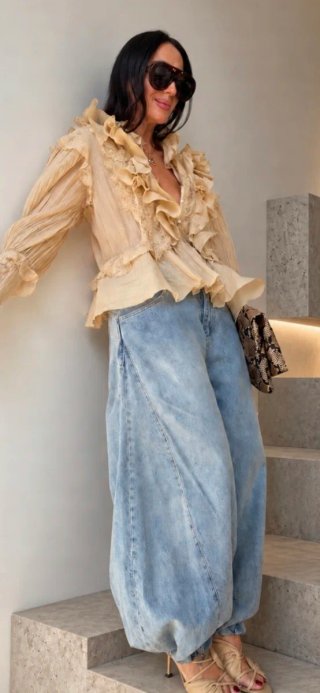 Blusa Romántica Volantes T/XS,S,M,Ly XL zara viral