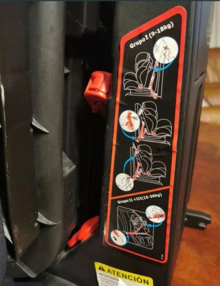 Silla de Coche Grupo 1-2-3 con Isofix