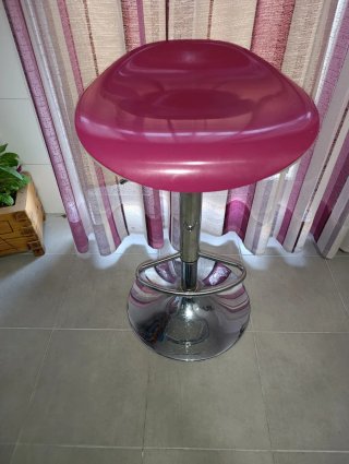 Taburete Alto de Cocina Fucsia