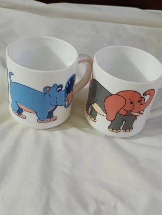 Tazas Arcopal Infantiles Vintage Elefante
