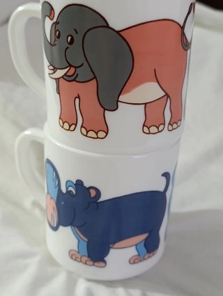 Tazas Arcopal Infantiles Vintage Elefante